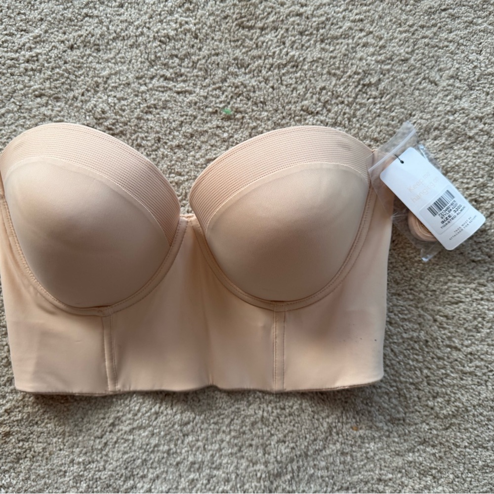 Low back Strapless Nude Bra